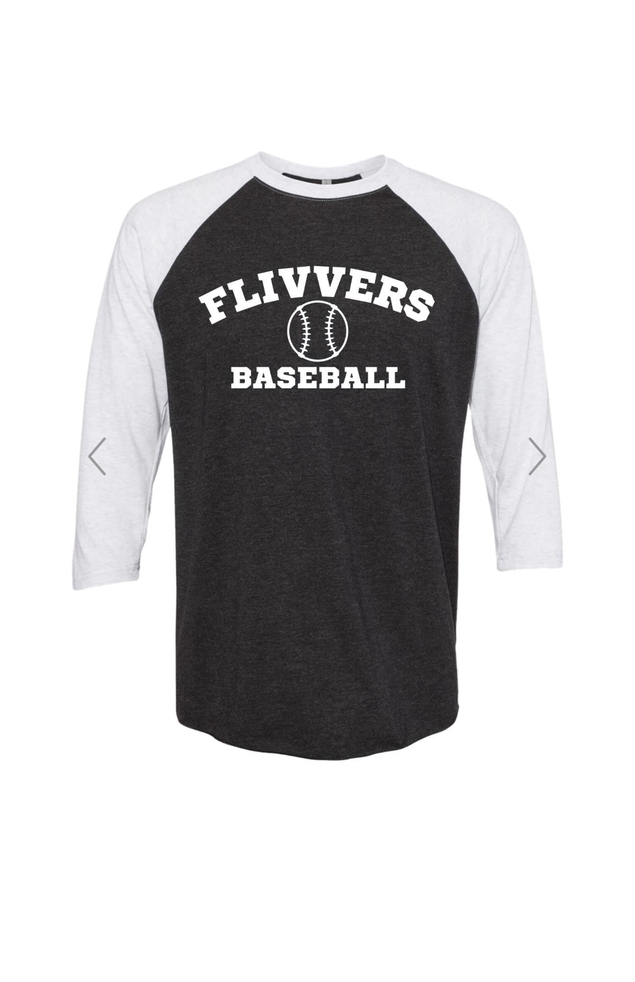 3/4 Sleeve Tee Flivvers Baseball with Ball- Men