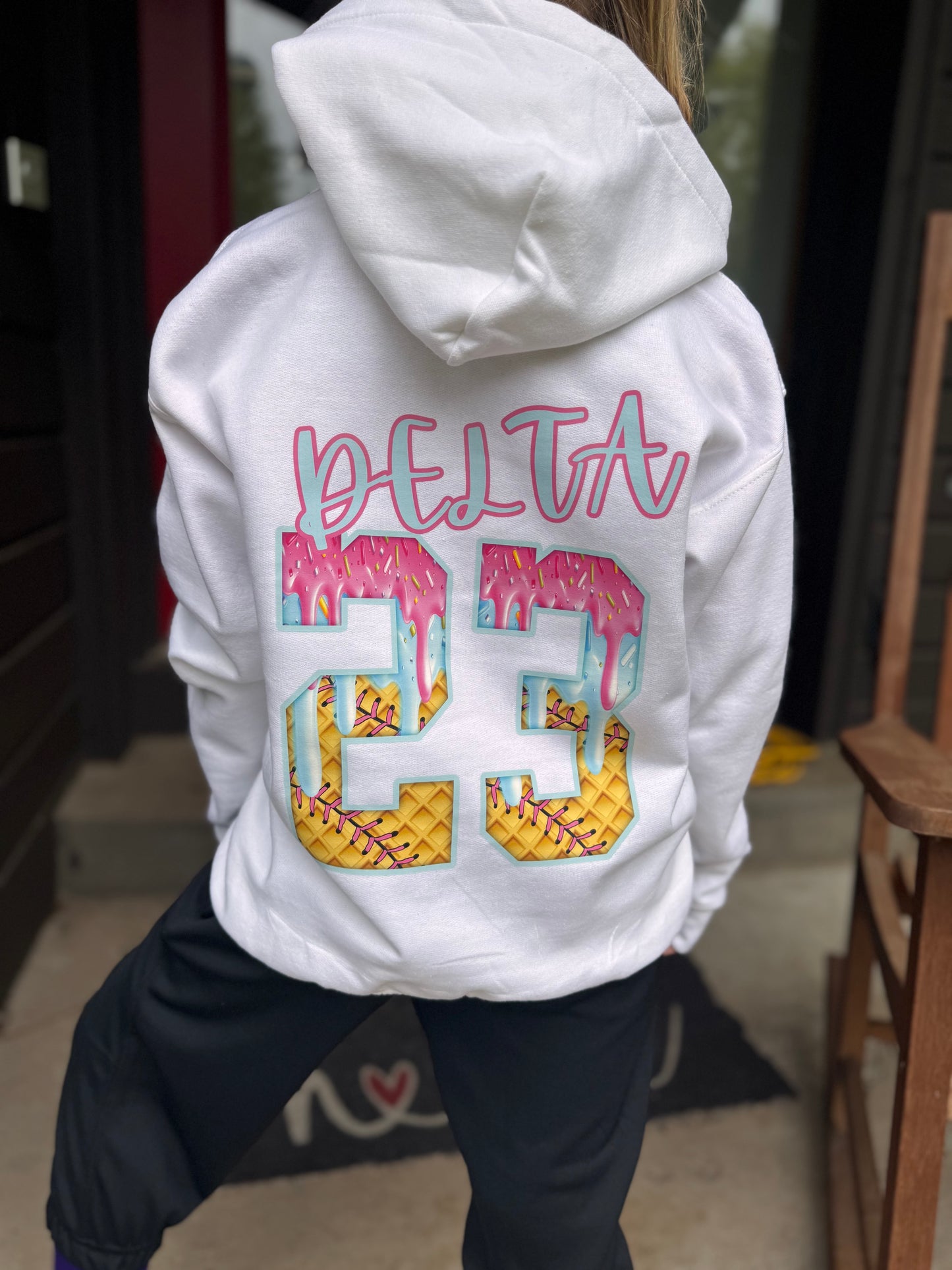 Softball Drip Hoodie