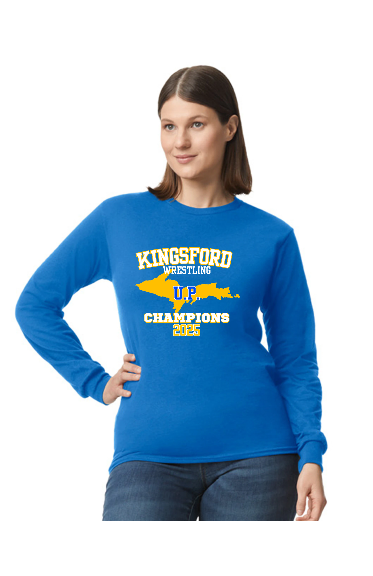 UP Champions Wrestling Front Only Long Sleeve