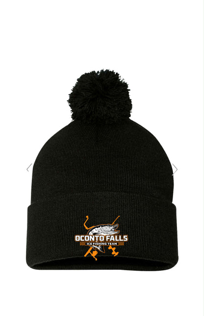 Ice Fishing Pom Beanie